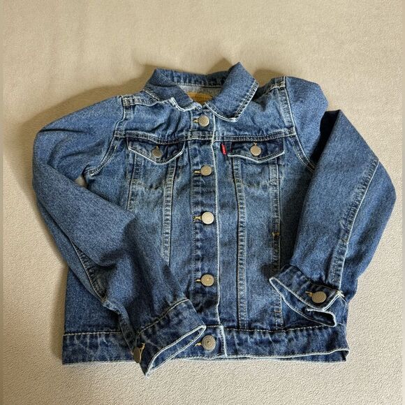 Levi's Kids Denim Trucker Jacket  Size M 10-12 years Blue - Picture 1 of 16